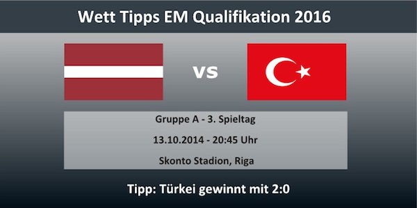 Lettland gegen Türkei Euro 2016 Quali Infobox