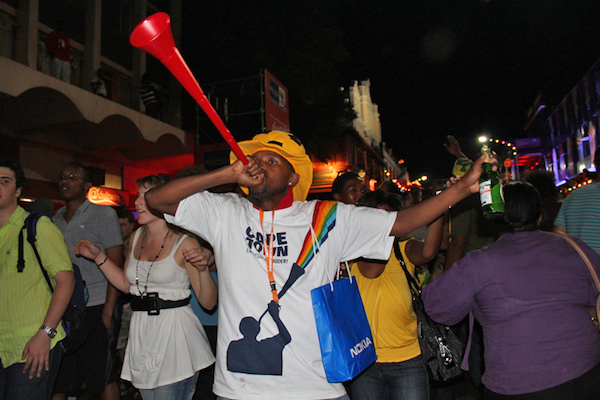 Vuvuzelabläser Afrika Cup