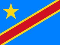 Flagge DR Kongo