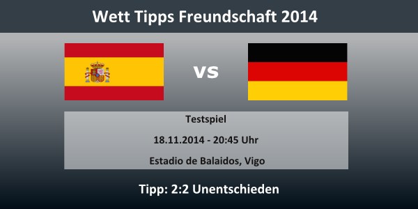 Spanien Deutschland Infobox Testspiel 18.11.14