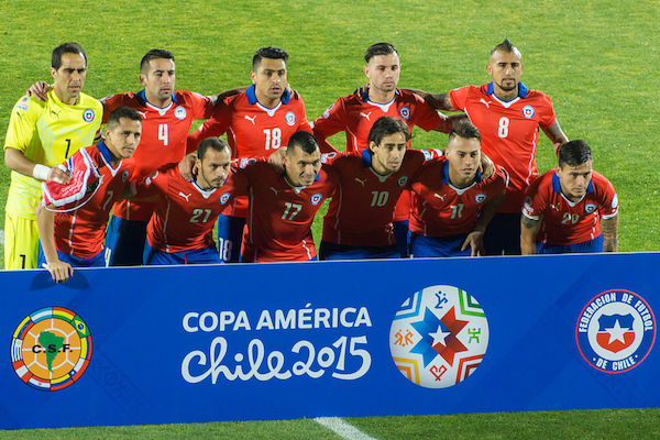 Mannschaftsbild Chile Copa America 2015