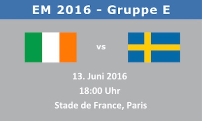 Wett Tipp Irland gegen Schweden EM 2016