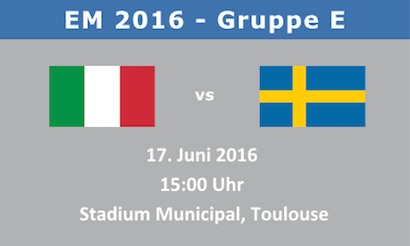 Quoten und Wetten zu Italien vs. Schweden Gruppe B