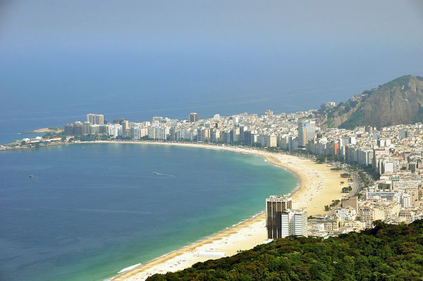 Der wohl berühmteste Strand der Welt, die Copa Cabana