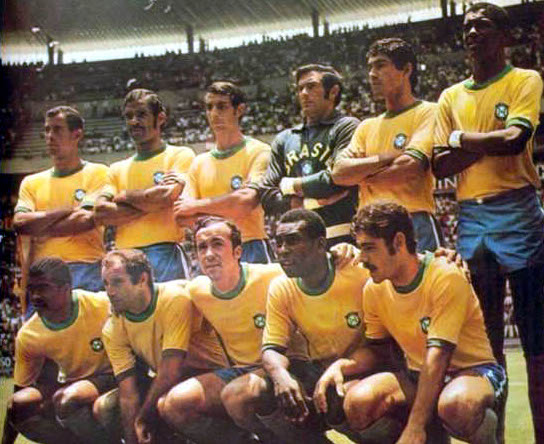 Brasilien WM Gewinner Teamfoto 1970