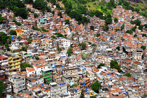 Favela Rocinha in WM 2014 Stadt Rio de Janeiro
