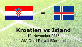 Island Kroatien Wm Quali