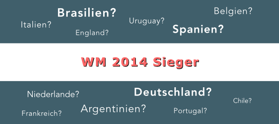 Wetten auf den WM 2014 Gewinner