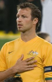 Lucas Neill war seit 2007 Kapitän der Socceroos 