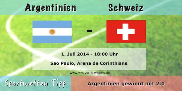 Argentinien Schweiz Achtelfinale Wett Tipp