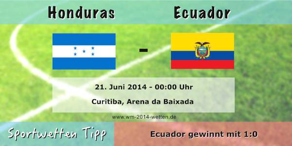 Honduras - Ecuador mit Wett Tipp