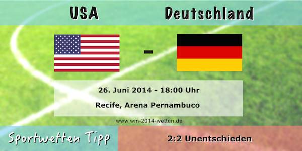 USA - Deutschland WM 2014 Gruppe G