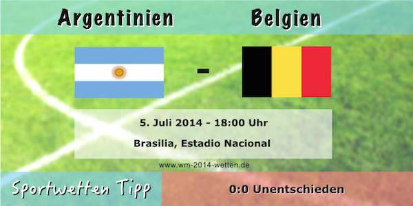 Wetttipp Argentinien Belgien WM Viertelfinale