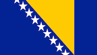 Bosnien Flagge EM 2016 Qualifikation Gruppe B