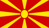 Mazedonien Flagge EM 2016 Quali Gruppe C