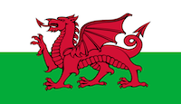 Wales Flagge - Euro 2016 Quali