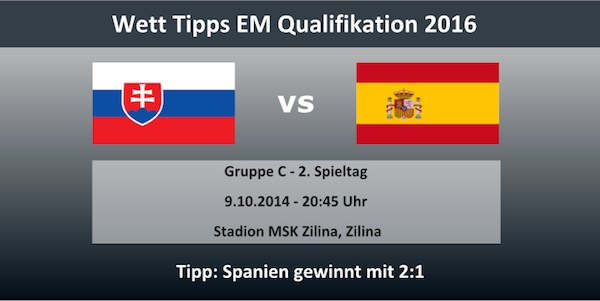 Infobox Slowakei gegen Spanien EM-Quali