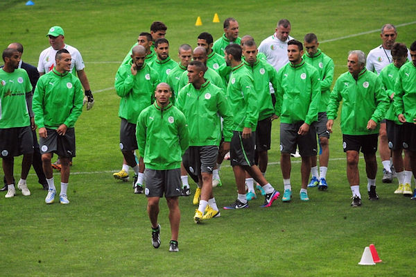 Algerische Nationalmannschaft Training
