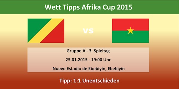 Wett Tipp Kongo Burkina Faso Afrika Cup