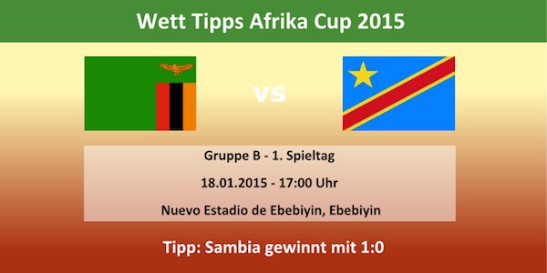 Wett-Tipp zu Sambia - DR Kongo beim Afrika Cup