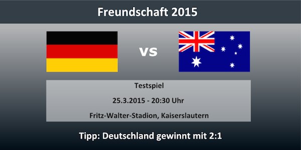 Wett Tipp Deutschland Australien