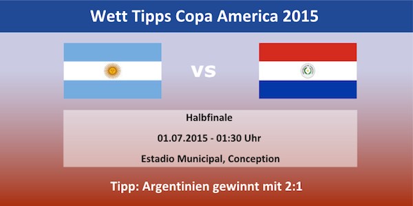 Wett Tipp Argentinien Paraguay Copa America 2015
