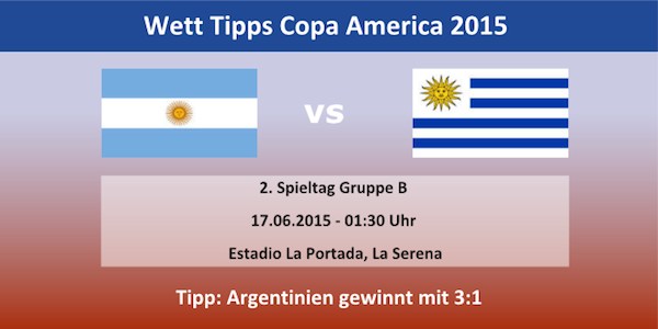 Wett Tipp Argentinien Uruguay Copa America 2015