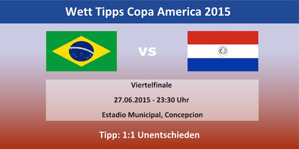 Wetten Tipp Brasilien Paraguay Copa America 2015