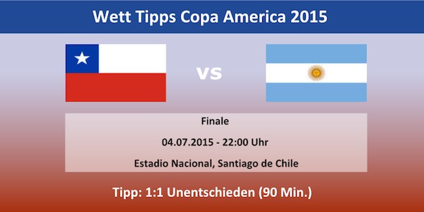 Chile gegen Argentinien Copa America 2015 Finale Tipp 