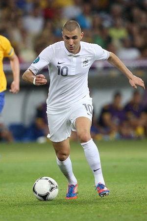 Karim Benzema im Nationaltrikot von Frankreich