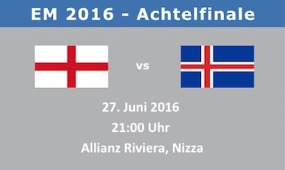 England Island Achtelfinale Euro 2016