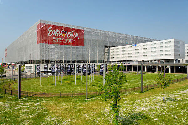 Die Düsseldorf Arena (Merkur Spiel-Arena) als Austragungsort der Europameisterschaft 2024 in Deutschland